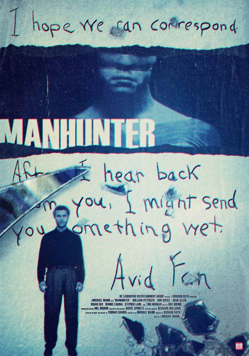 #AlternativePoster of #Manhunter directed by @MichaelMann | Poster design by Gokaiju

#WilliamPetersen #ThomasHarris #TomNoonan #JoanAllen #BrianCox #MoviePoster