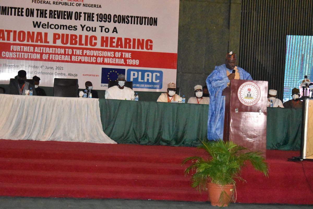 With support of <a href="/IRI_Africa/">IRI Africa</a> &amp; <a href="/NEDemocracy/">NEDemocracy</a>,  <a href="/IPAC_Nigeria/">IPAC NG</a> chairman <a href="/nzenwaleonard/">Leonard Nzenwa</a> presented a memo on constitution amendment at <a href="/NGRSenate/">The Nigerian Senate</a> #NatPublicHearing on #ConstitutionReview.