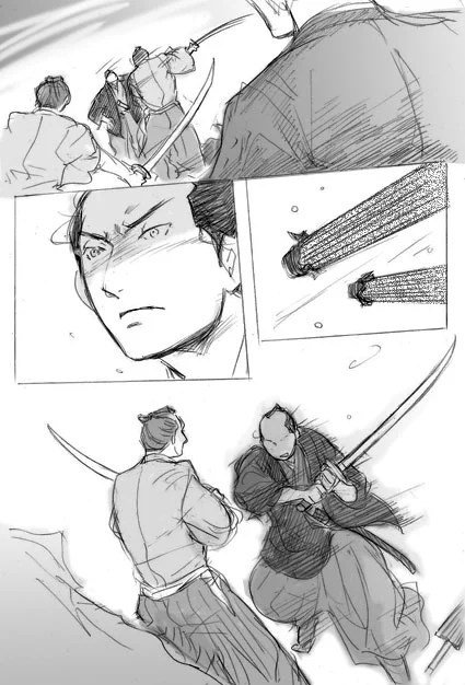 青天・川村さまの漫画を描いている途中です。全部で8P予定。明日以降、ここかもしくはシブにUPしますー。 