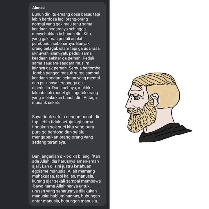 jawafess's tweet photo. lur bunuh diri itu memang dosa besar. Tapi.... https://t.co/seAtcmrKeW