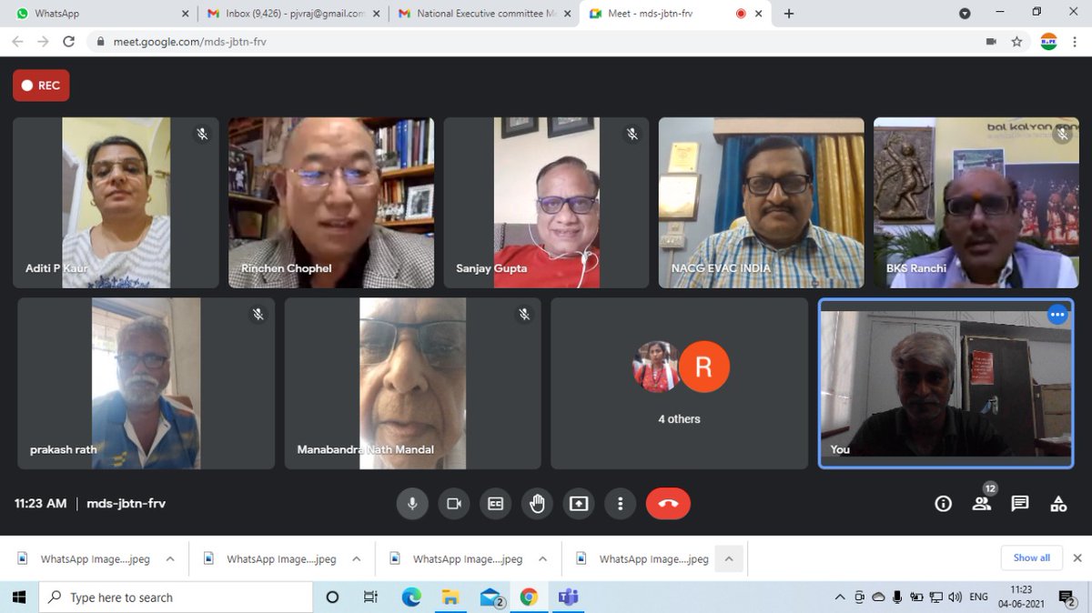 bksranchi's tweet photo. @sanjaykmranchi, Treasurer, @NacgEvacIndia cum Secretary, @bksranchi participated in the #National #ExecutiveCommitte meeting virtually and gave suggestions on #ChildProtection issues and other core issues. @NITIAayog @NCPCR_ @HemantSorenJMM @MundaArjun @SRCW_Jharkhand https://t.co/LctN4TbxeV