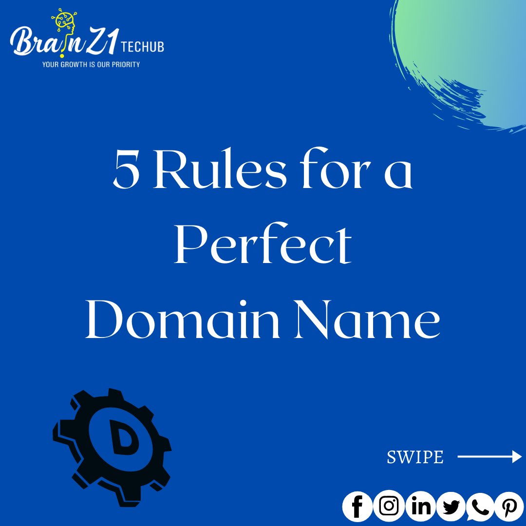Brainz111's tweet photo. 5 Rules to choose Perfect Domain Name!

Click on Link to View Full Post: https://t.co/JuV68AWlMi

🌐 https://t.co/QnU0EfXKsW
☎️ +91-7035335577
📸 @brainz1techub

#domainname #domain #websitedomain #websitetips #bz1 #brainz1 #brainz1techub #bz1community #StartupCompany https://t.co/TDsjv5Ngho