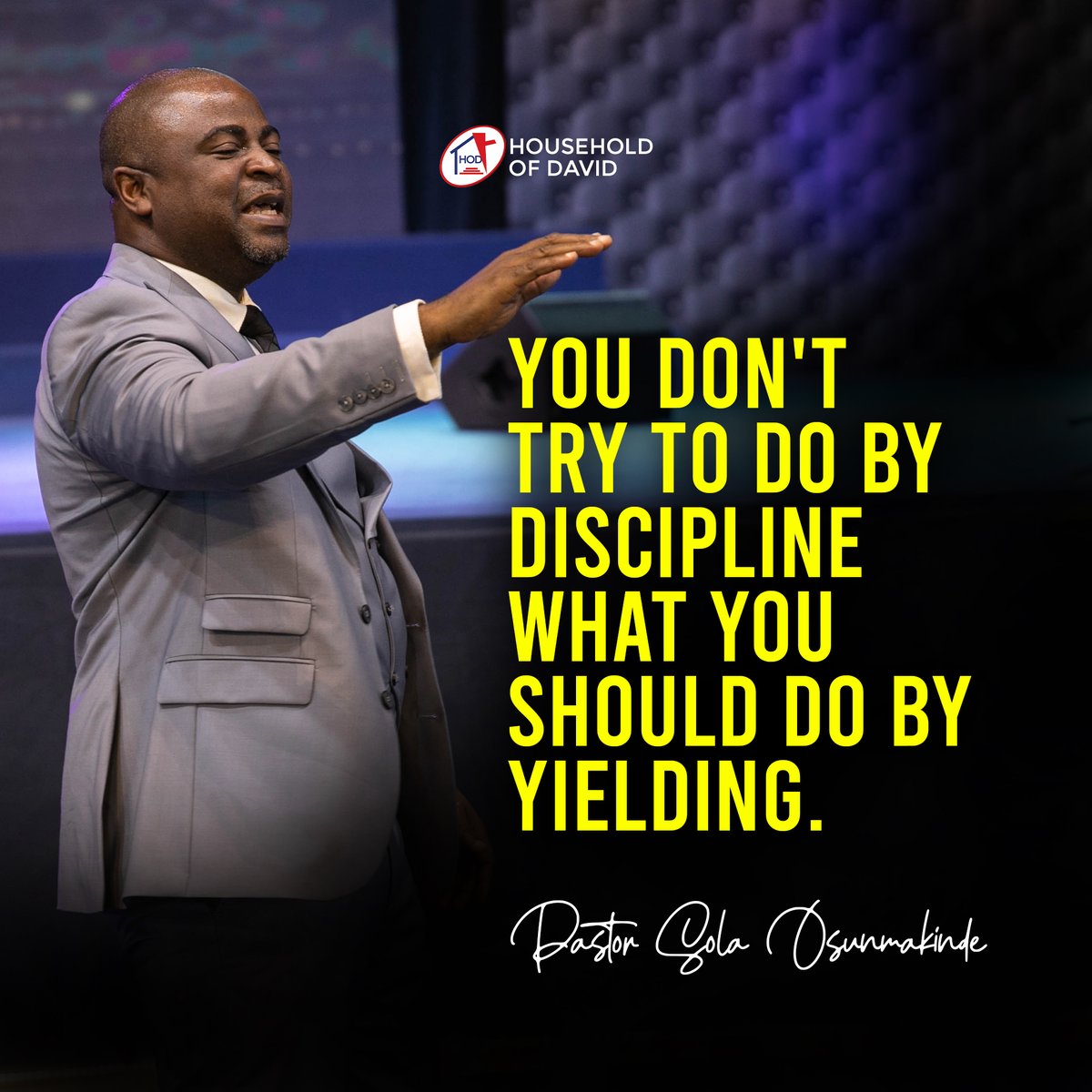 HODChurchNG's tweet image. "So I say, let the Holy Spirit guide your lives. Then you won’t be doing what your sinful nature craves." - Galatians 5:16 (NLT)

You don't try to do by discipline what you should do by yielding. 

#HODChurch #HODQuotes #HolySpirit
