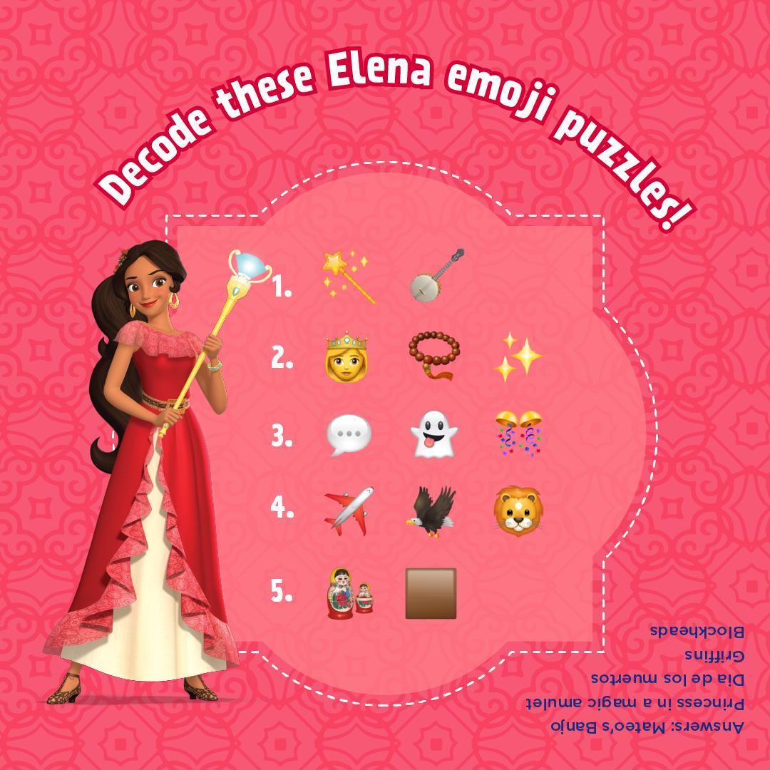disneyjrindia's tweet photo. Avalor is truly a magical place!
Use some magic and your mind to decode these puzzles!
Leave your answers in the comments below!
.
.
.
#DisneyJunior #DisneyJuniorIndia #LaughLearnPlay #LearnWithJunior #DisneyLearning #ElenaOfAvalor #EmojiQuiz #FunLearning https://t.co/JjVcJOzFnS