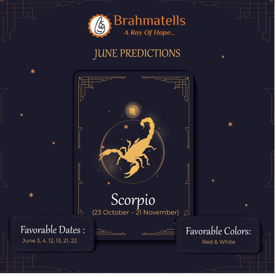 Brahmatells's tweet image. This cycle brings greater in-depth understanding and an inclination to delve beneath the surface of matters to get to the bottom of them.Follow instagram to read full predictions.

instagram.com/brahmatells

#junescorpio#scorpiopredictions #junepredictions #june2021