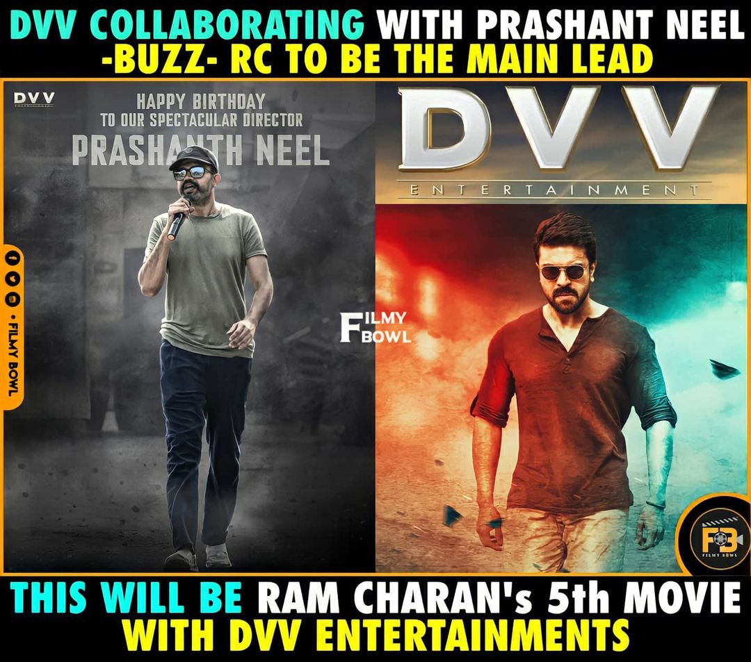 FilmyBowl's tweet image. #RamCharan - #PrashanthNeel Crazy combination 😍🔥

Follow @FilmyBowl