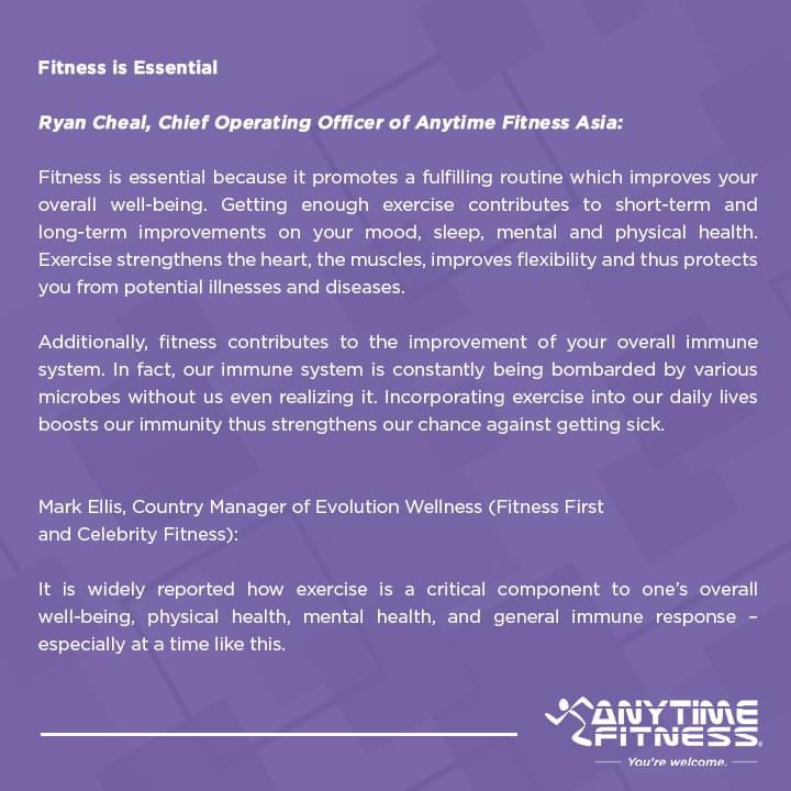 EDZofglory's tweet photo. “we have zero club transmission of the virus”
#fitnessisessential #gymsaresafe #exerciseismedicine #anytimefitness #afph https://t.co/6GqOKs7e96