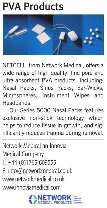 NetworkMedical1's tweet photo. Read all about our NETCELL® range of high quality PVA Products in the 2021/2022 @ENT_AudsNews Product Guide!
The full Guide can be found here: https://t.co/VzXsVMCn4G
#ENT #ENTNews #NETCELL #PVA https://t.co/mvyPo8fXwe