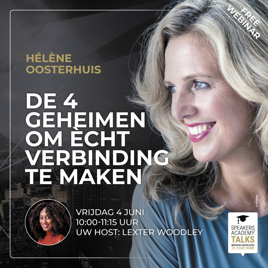 De impact van je gedrag?

Het Webinar gaat zo van start. Mis hem niet!

bit.ly/3ufnu6h

#Webinar #SpeakersAcdemy #Verbinding #Succes