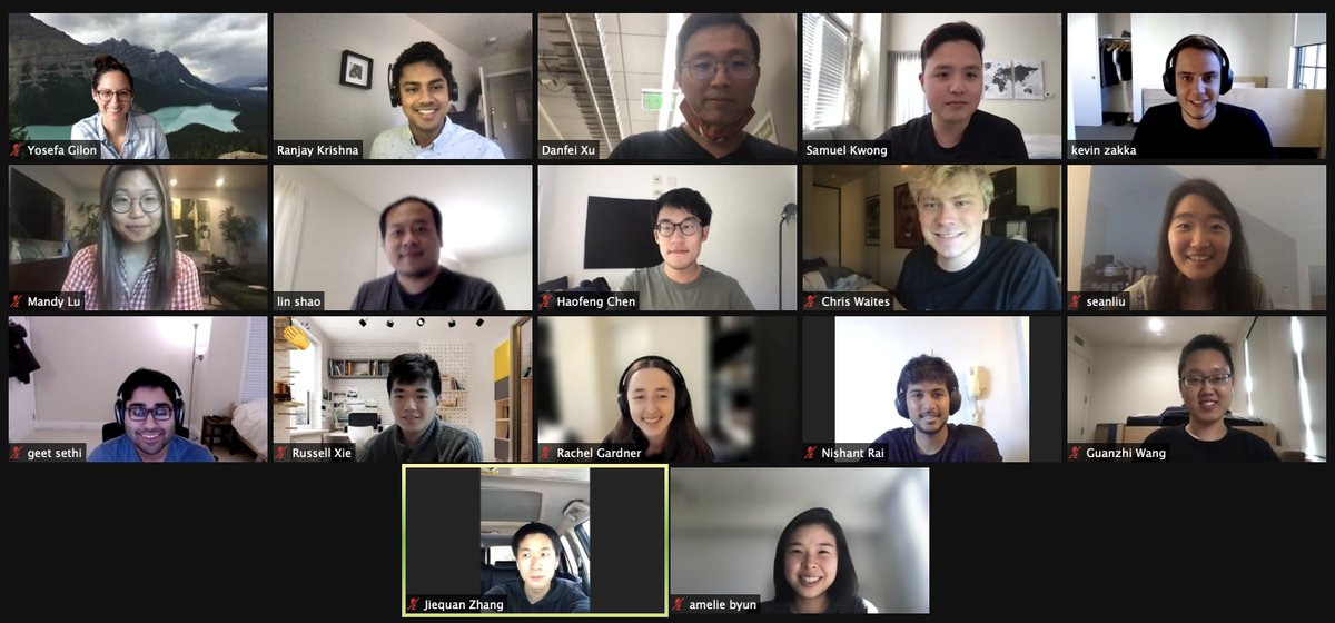 Academic quarter recap: here's a staff photo after the last lecture of <a href="/cs231n/">CS231N Staff</a>. It's crazy that we were the largest course at Stanford this quarter. This year, we added new lectures and assignments (open sourced) on attention, transformers, and self-supervised learning.