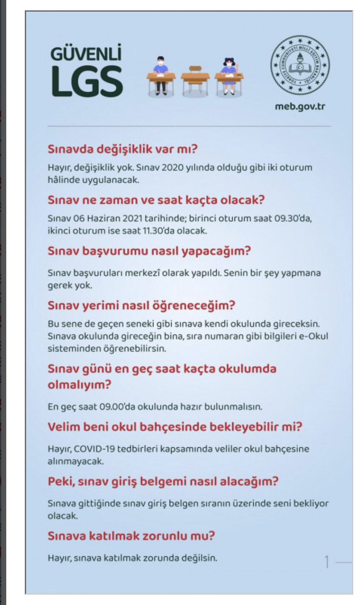 GKildiran's tweet photo. 8. SINIF ÖĞRENCİLERİMİZİN DİKKATİNE❗️❗️❗️ @tcmeb @istanbulilmem @Sariyer_MEM @cagatay33 @E_Sylu @AbidinMerdan @balik_huseyin @memleventyazici @OzilLevent  @ziyaselcuk https://t.co/0wNRQ43MNN