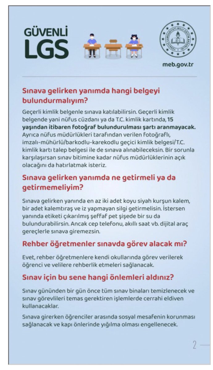 GKildiran's tweet photo. 8. SINIF ÖĞRENCİLERİMİZİN DİKKATİNE❗️❗️❗️ @tcmeb @istanbulilmem @Sariyer_MEM @cagatay33 @E_Sylu @AbidinMerdan @balik_huseyin @memleventyazici @OzilLevent  @ziyaselcuk https://t.co/0wNRQ43MNN