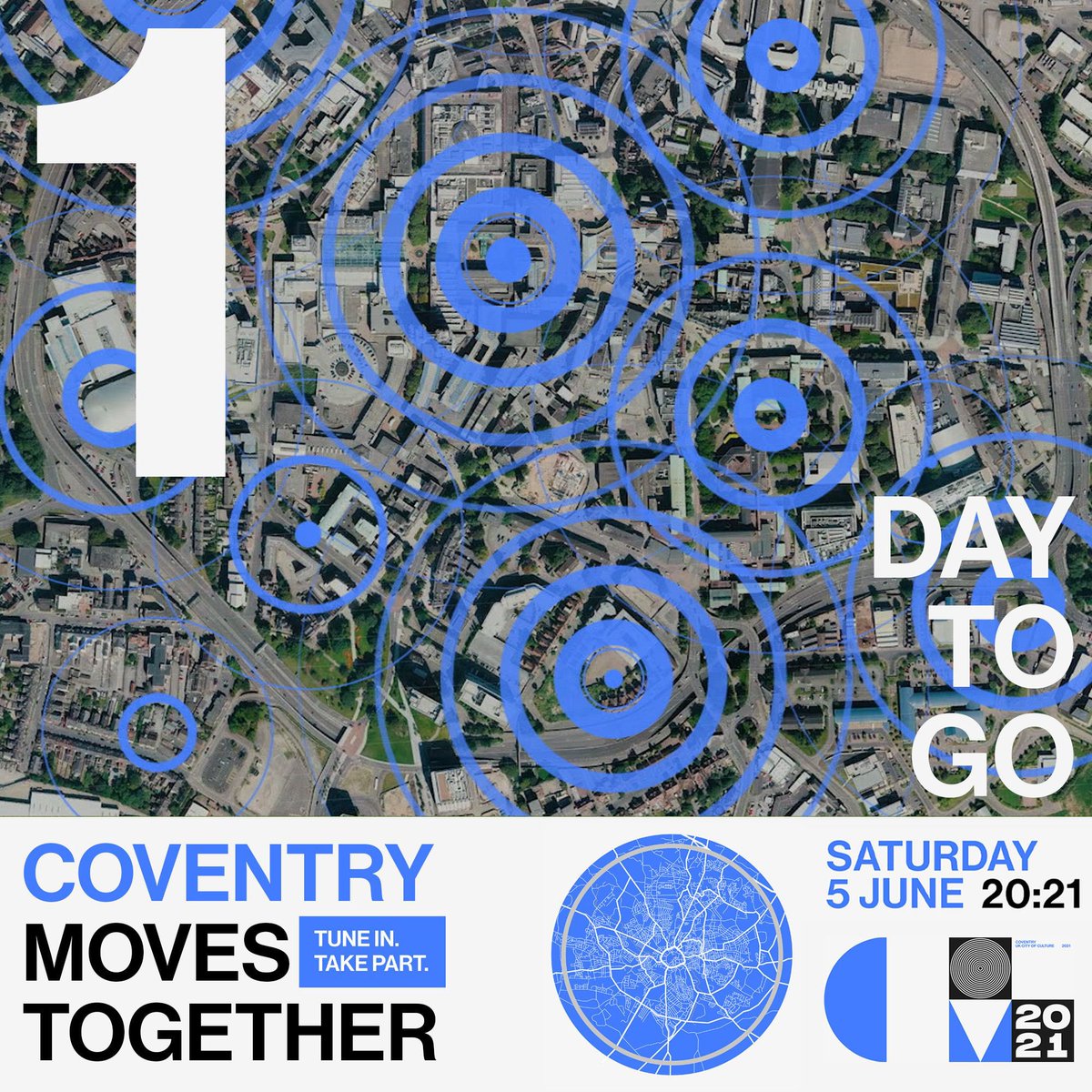 CovCityCentre's tweet image. IT&apos;S TOMORROW! 📻 

Have you got your radios ready for #CoventryMovesTogether? The musical premiere airs at 20:21 on Sat 5 June. 

Talk to your neighbours to decide who&apos;s tuning in to which of the 9 participating local and community radio stations: buff.ly/3fTB0r6