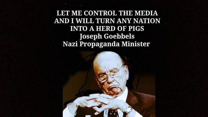 LNPScum's tweet photo. The cretinous #PuppetMasterMurdoch is determined to turn the Victorian people against #IStandWithDan @DanielAndrewsMP because he is a successful Labour Leader. #MurdochScum is a cancer on our society. https://t.co/LulFx8G3xJ