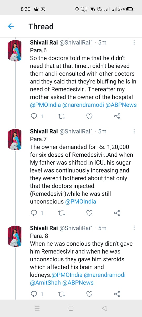 aadrika_singh5's tweet photo. The culprits pressurized and threatened her to delete all the tweets and deactivate her id. #Awazthevoice 
Kindly look into the matter @wpl1090 @Uppolice @myogiadityanath @suryapsingh_IAS @ndtvfeed @ABPNews https://t.co/VJNI1aqCZz