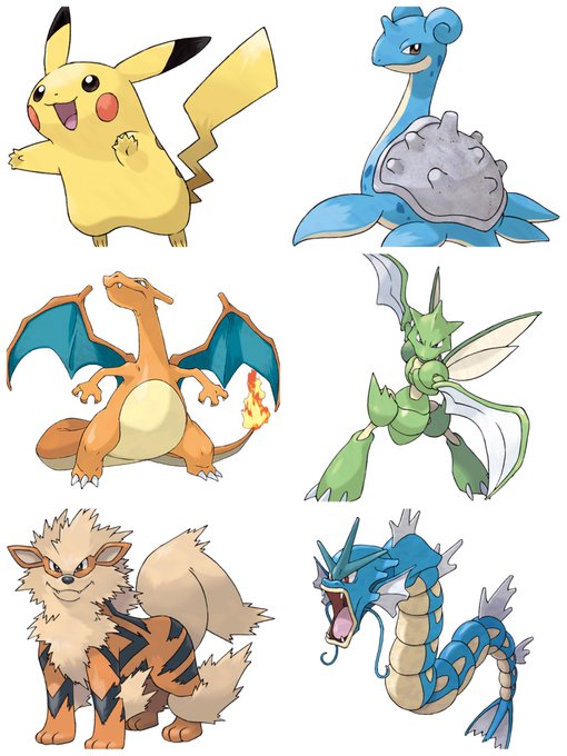 好きなポケモン6匹あげると趣味がわかるのtwitterイラスト検索結果
