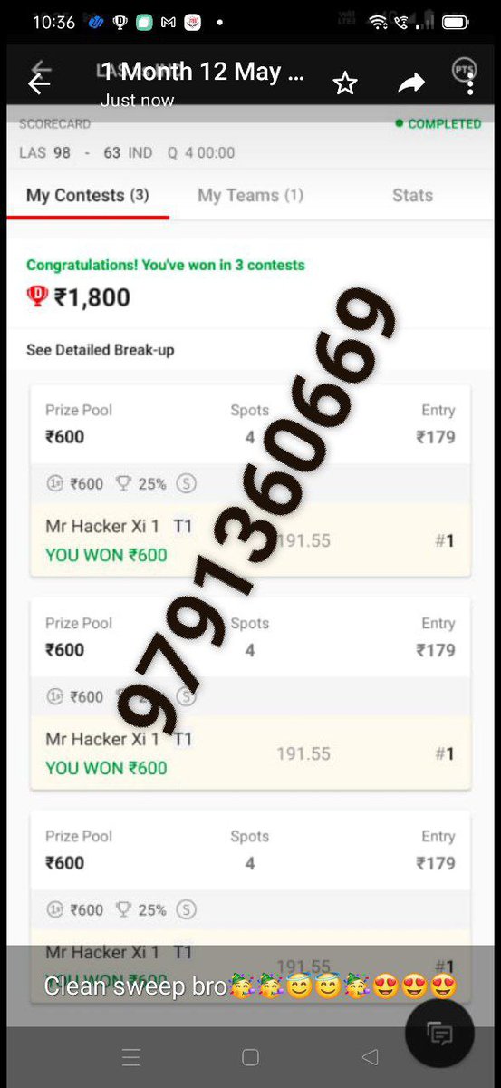 d11_allrounder's tweet photo. #Dream11
#betting #football #NBA
#IIPKL #CricketWorldCup #Kabaddi 
#Dream11Team #Cricket #Hockey
 This is how our users smch match by MATCHES

Who wanna win like this?
Join us on telegram
https://t.co/JSE9uhjbrO

For personal team's with suggestions Message at  whatsap 9791360669 https://t.co/tmcrjXITgT