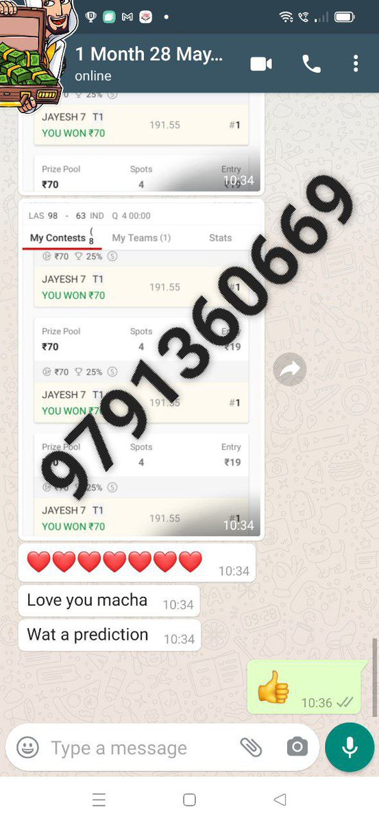 d11_allrounder's tweet photo. #Dream11
#betting #football #NBA
#IIPKL #CricketWorldCup #Kabaddi 
#Dream11Team #Cricket #Hockey
 This is how our users smch match by MATCHES

Who wanna win like this?
Join us on telegram
https://t.co/JSE9uhjbrO

For personal team's with suggestions Message at  whatsap 9791360669 https://t.co/tmcrjXITgT