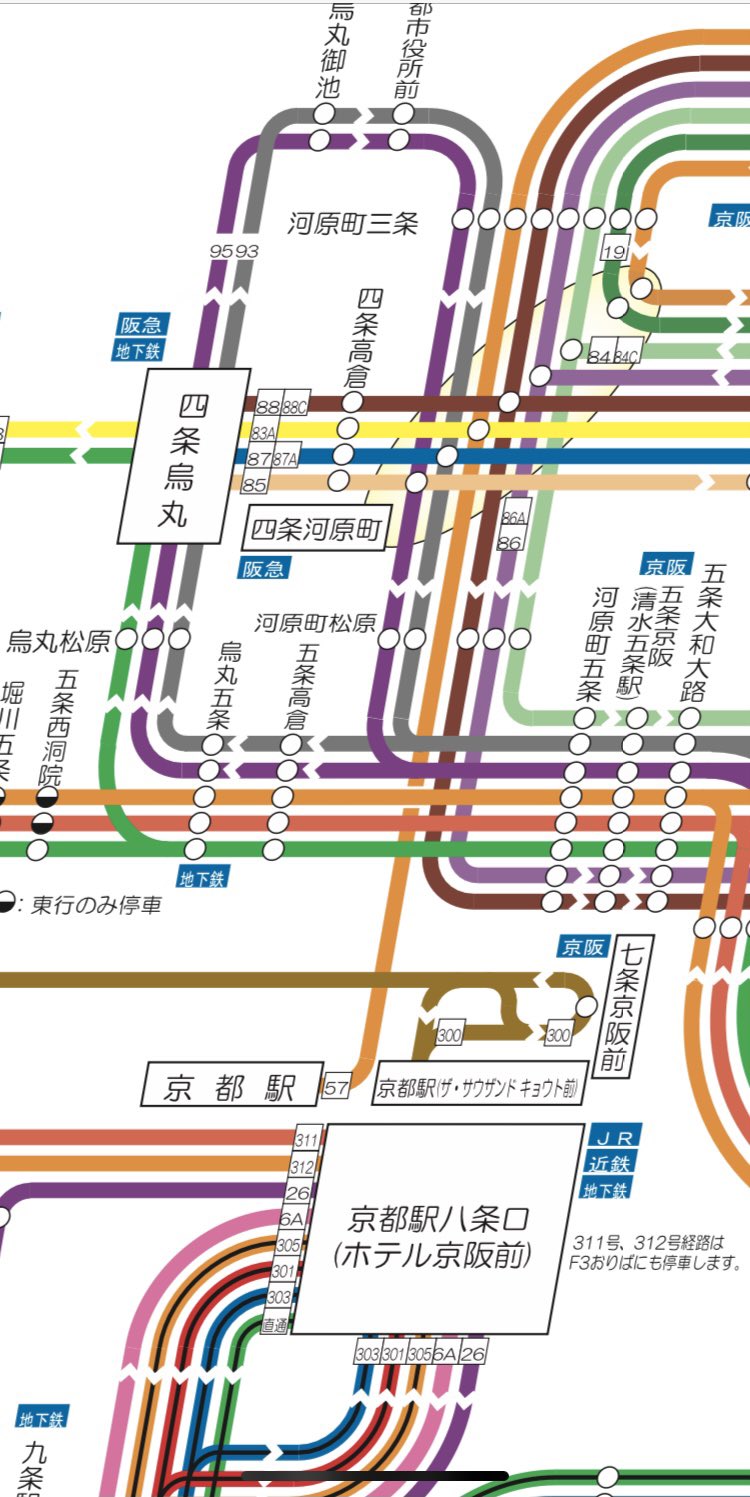 ここ から 京都 駅 まで