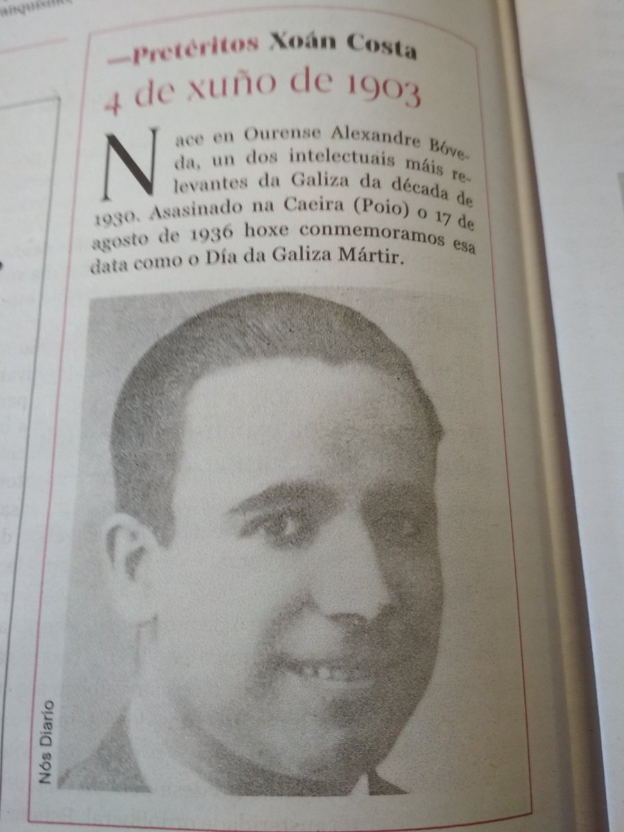 #TalDíaComaHoxe de 1903 nacía #AlexandreBóveda