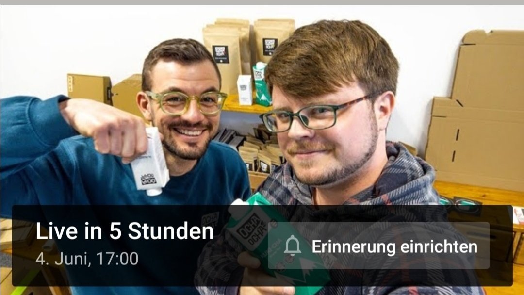 RenoValentin's tweet photo. Heute 17 Uhr gehe ich mit Chris von Ocha-Ocha® auf YouTube live!
Ihr könnt alle Fragen zu Ocha-Ocha®, zum Crowdfunding und zur Teewelt stellen.
Abonniert gerne schonmal, um nichts zu verpassen. ☺️ #saveocha
https://t.co/p4gCjSEUrC https://t.co/1HH95aTii4