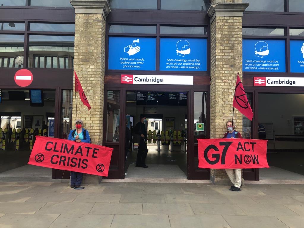 xr_cambridge's tweet photo. G7 leaders meet in Cornwall this month. Real climate action must be top of their agenda. https://t.co/nXQDVvmIQl
