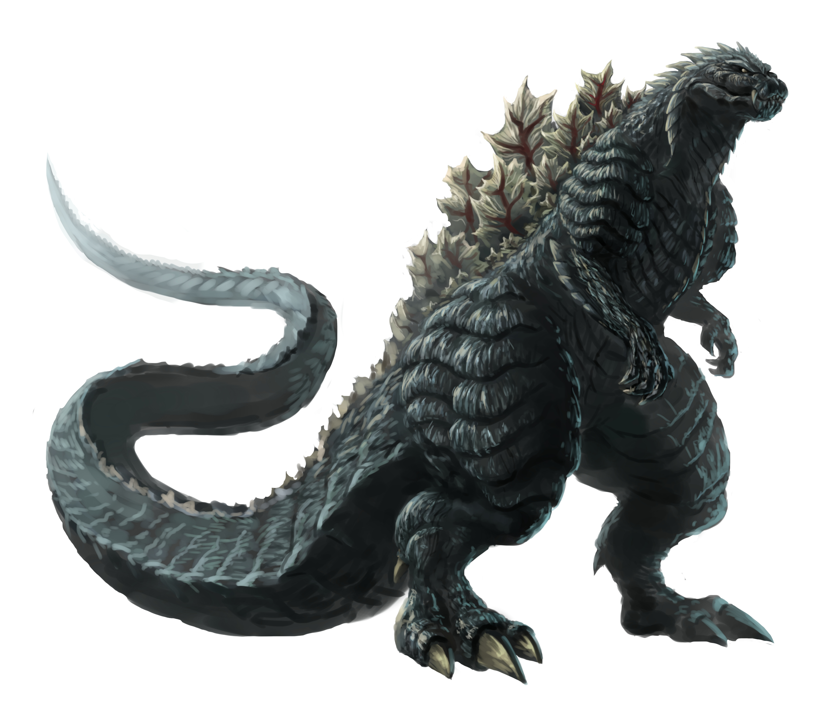 Ultra Taf ゴジラ S P シンギュラポイント のゴジラウルティマを描きました すみません あんまり似てません ウルティマの身長はまだ不明ですから まだ今までのようにサイズ比べのイラストに加えることできません 100メートル以上あるかな