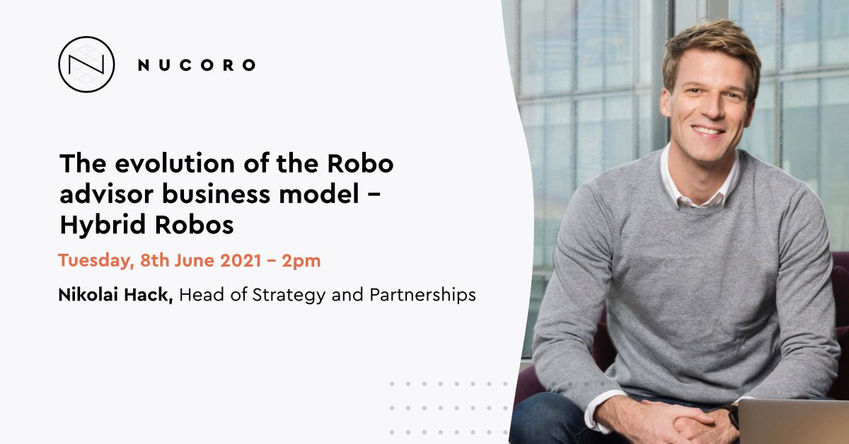 Join us next Tuesday at 2pm as Nikolai Hack, Head of Partnerships, discusses the evolution of the Robo advisor business model at the Robo Advice and Mass Affluent Banking Conference 2021!

Register here: hubs.ly/H0PypS80

<a href="/ArenaFinancial/">Arena Financial Services Events</a> #roboadvisor #fintech #banking