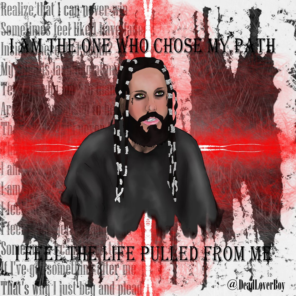 DeadLoverBoy_'s tweet photo. Artwork of @brianheadwelch from  @Korn . #DigitalArtist #GraphicDesign #lifeispeachy https://t.co/6uSLuxVjpr