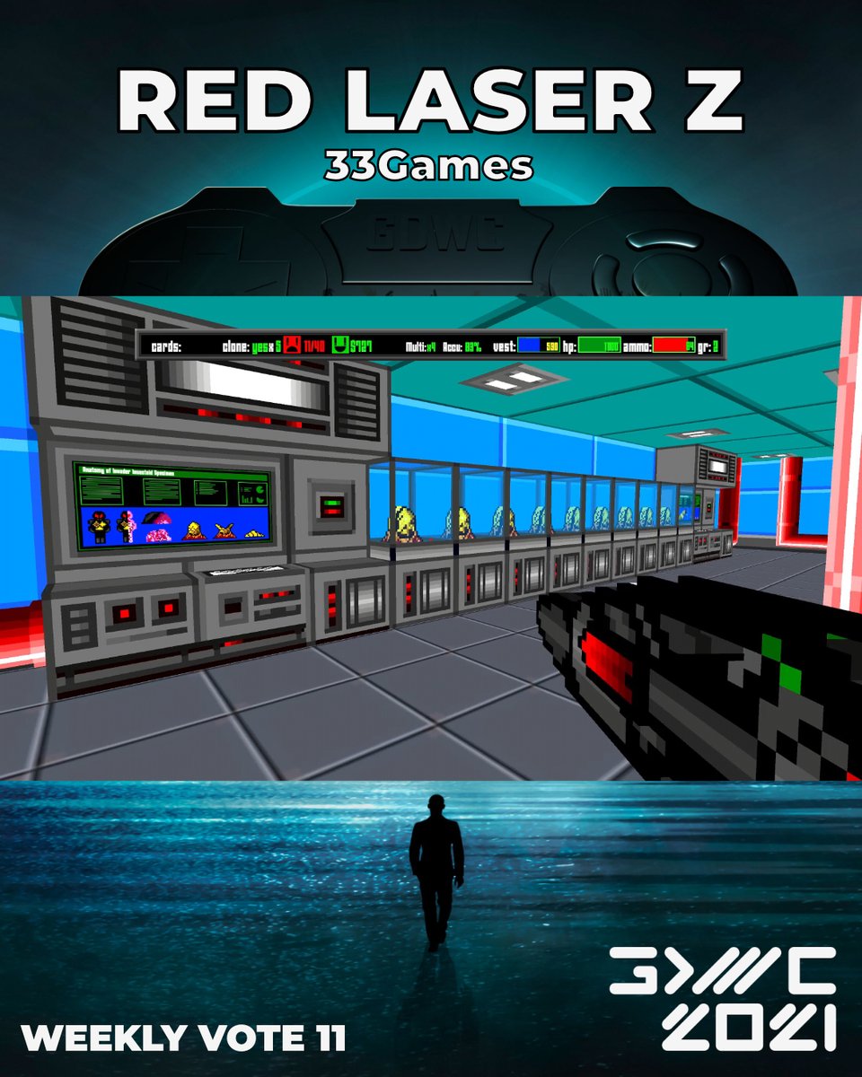 #RT Our Fan Favorite Weekly Vote ends soon! GO VOTE AT thegdwc.com
Red Laser Z by 33Games
A shooter with a unique weapon that disintegrates everything with one shot. You play as an agent called to liberate a space station that was taken over by insectoid aliens👽