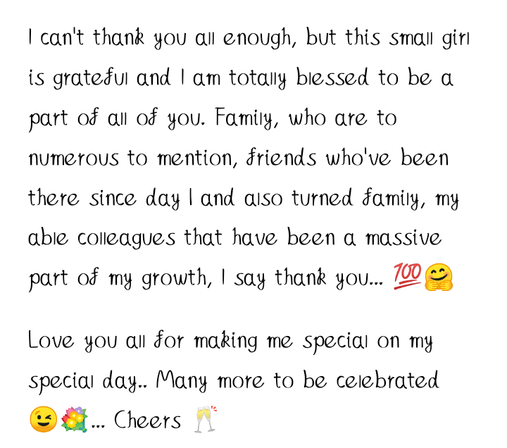 Dorcas_Koki's tweet photo. Words cannot describe how I feel for the massive love I received from you all. Your messages and kind words made me feel special, so this small girl is very happy, and elated to all of you... Been good you all... #Sportsdiva loves you 😘 https://t.co/DjwjGww5mN