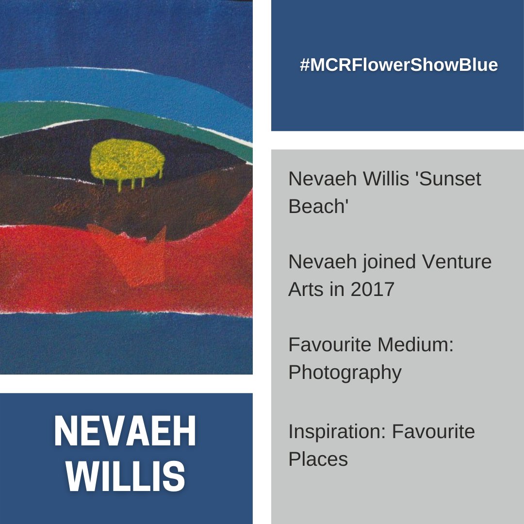 Manchester Flower Show Day Seven! 🌸 #MCRFlowerShowBlue On this sunny Friday, we are delighted to introduce you to Nevaeh Willis and her amazing artwork - Sunset Beach! 🏖️ #MCRFlowerShow #SeedOfChange #TheManchesterFlowerShow #ManchesterFlowerShow #Manchester #MeetTheArtist