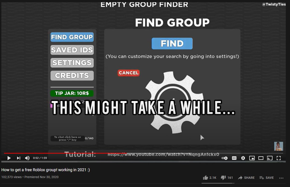 Twistyties Twistyties Twitter - roblox empty group finder