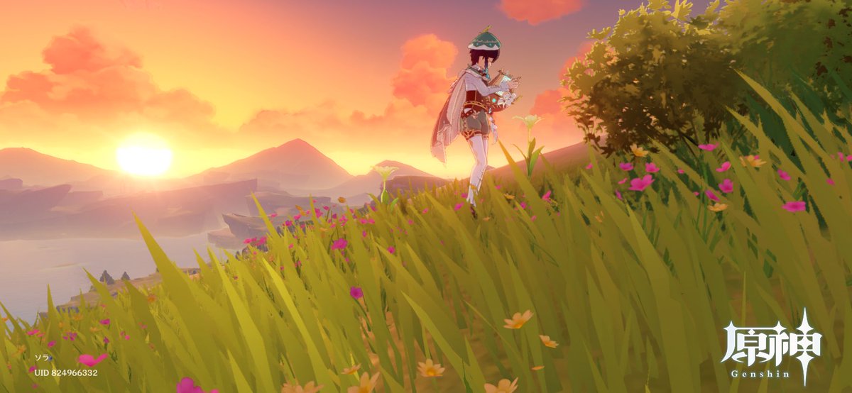 セシリアのお花摘みにいく時間すき おそらのイラスト