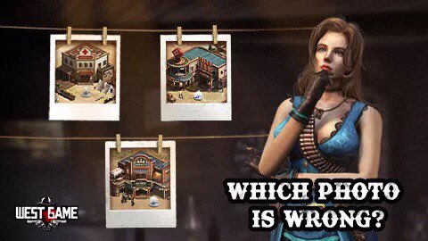 Leyi_WestGame's tweet photo. Gia took some photos of the West town. But the photos are mixed up now and she can't tell which one is not hers!
🧐Can you help her pick out the wrong photo? (the hospital, the casino, or the saloon)
#WestGame #mobilegames https://t.co/Vw69T1qXbu