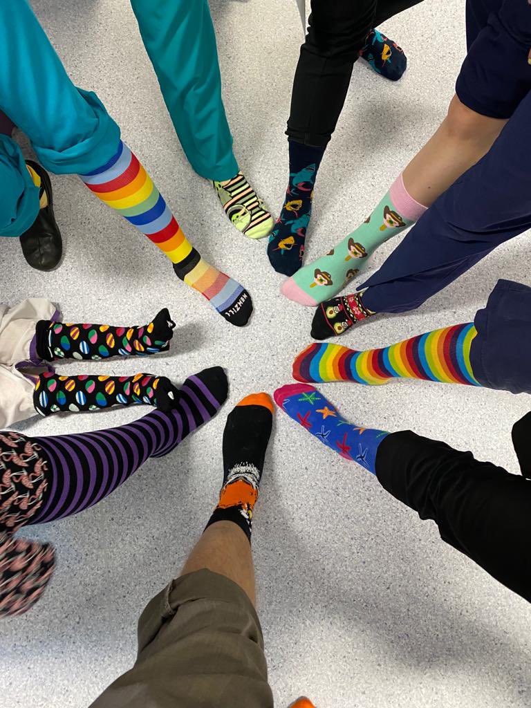 BethanRichards3's tweet photo. Fantastic effort today across @SydneyLHD to support #crazysocks4docs. Thank you to everyone who contributed to making this a day full of collegiality, meaning and connection. #mdok @nicoleparis2015 @sambendall @LaurenG15585690 @DrAngiePinto @sydneykidneys @imrehunyor @drplim1 https://t.co/bMhyHmkfE8