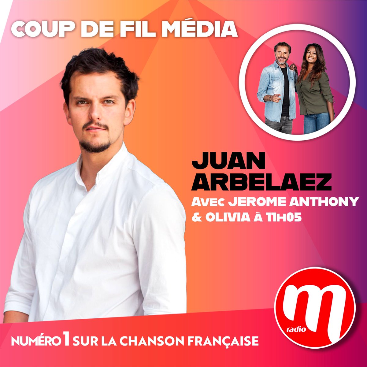 JeromeAnthonyM6's tweet photo. Avec @juanarbelaezoff ce matin sur @mradiofr #cuisineimpossible @TF1 https://t.co/6STgjY9GLV