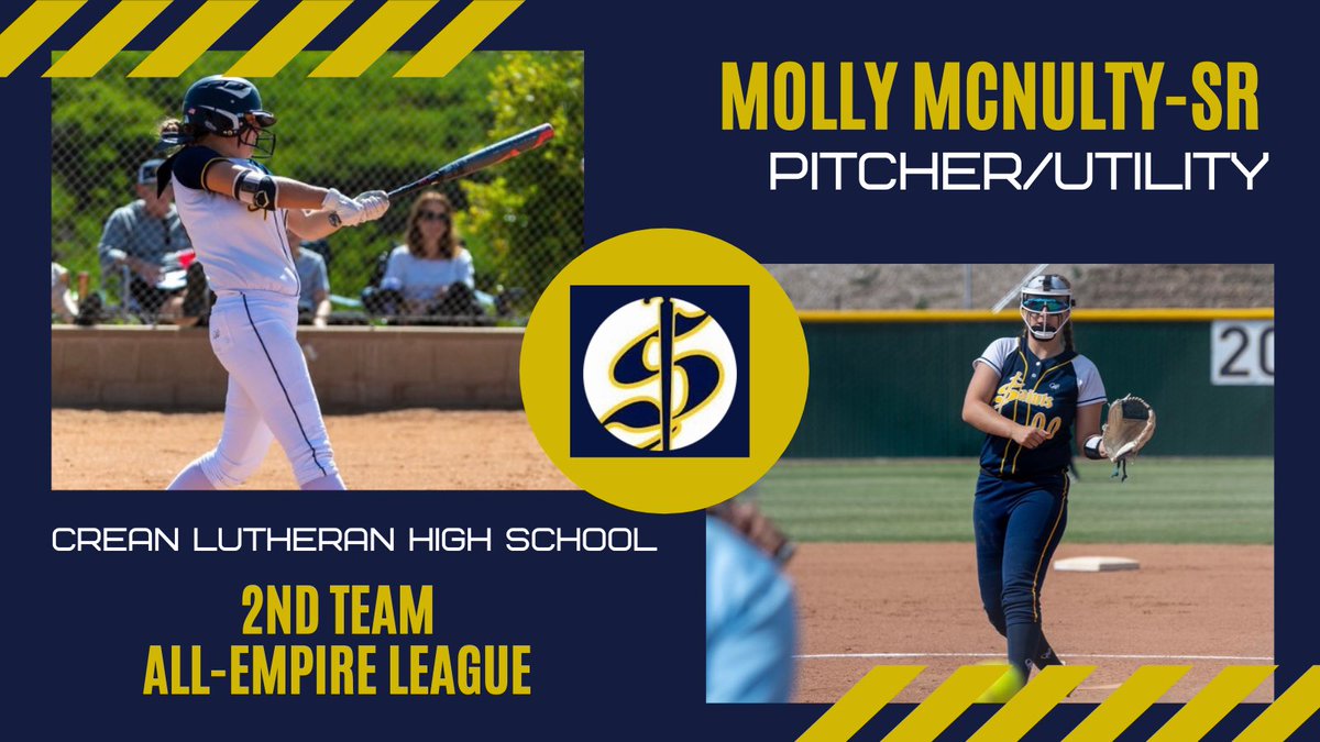 Crean_Softball's tweet photo. Congrats to 🥎 Lady Saints selected for All Empire League Teams!!

💥1st Team 
📍Senior @AnnaBjorklund_ 
📍Soph @MiaMcNulty15 

💥2nd Team
📍Senior @25MollyMcNulty 
📍Soph Maya Bland

Congrats also to @MiaMcNulty15 for being named Empire League Co-MVP!! 

Proud of our players!!🔥 https://t.co/Sbt9Pt5ba1