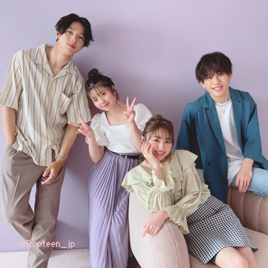 Popteen ポップティーン 今月号の スタイルよく見える夏の全身コーデ 企画のオフショット 背低 背高さんにオススメのブランド服からお悩み別の解消法まで紹介してるよ 夏コーデの参考にしてね Popteen 背低 背高