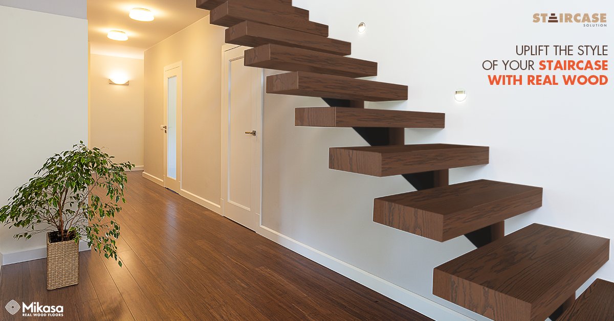 MikasaFloors's tweet photo. Elevate your interiors by matching our #RealWoodFloors with the premium quality ‘Staircase Solution’. It’s significantly easier and inexpensive to install with our #PlankLOC technology.
More here: https://t.co/mcJ83ZfkZo
#MadeInIndia #MikasaFloors #StaircaseSolution #Interior https://t.co/ZJBLhzW0t3
