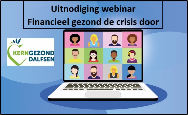 Heb jij als vereniging <a href="/gem_dalfsen/">Gemeente Dalfsen</a> (ook als je financieel nog gezond bent) te maken met omzetverlies ten gevolge van corona. Meld je dan voor 6 juni aan voor de gratis webinar "Financieel gezond de crisis door". 
Doe dit via: bit.ly/34MDqTy