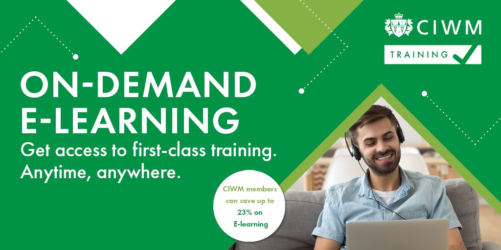 Get instant, flexible access to first-class training – anytime, anywhere. Our e-learning courses are available on-demand, meaning you can complete them at your leisure without adhering to scheduled course dates. View our full e-learning portfolio here: bit.ly/31sjZ1x
