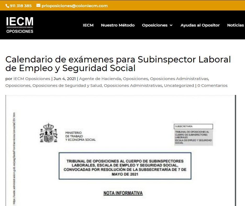 PRL Oposiciones on Twitter: provisional de Subinspector Laboral de Empleo y Seguridad https://t.co/ypluM3MKGe Inspectores, subinspectores, letrados de la Seguridad Social, Técnicos del INSST etc a tu disposición ...