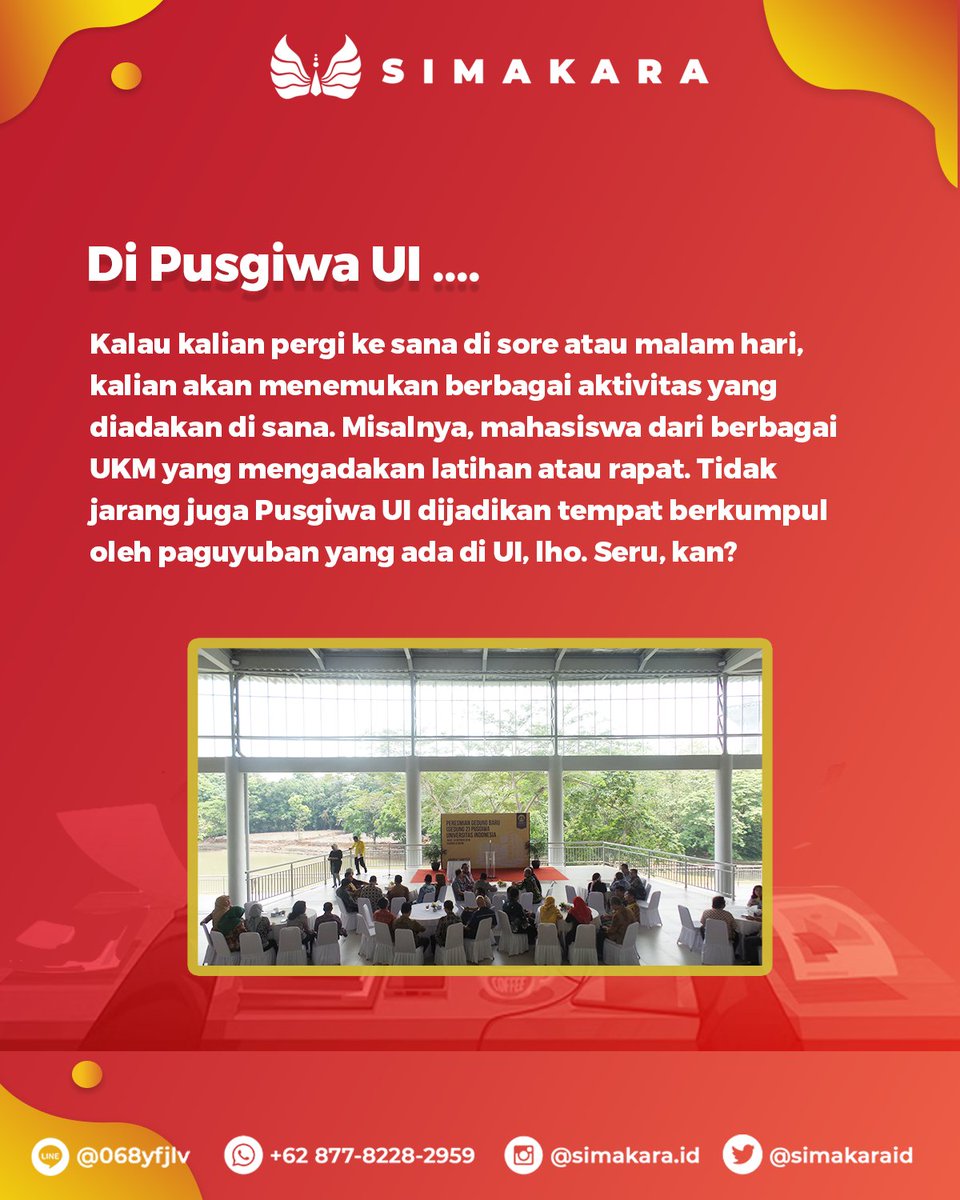 simakaraid's tweet image. Di dalamnya juga terdapat fasilitas-fasilitas yang keren-keren untuk menunjang kegiatan mahasiswa. Untuk lebih lengkapnya, simak infografis berikut ya!

#UniversitasIndonesia
#SIMAKUI2021
#SIMAKUI
#jalurmandiri
#SeleksiMasukUI
#seleksimandiri