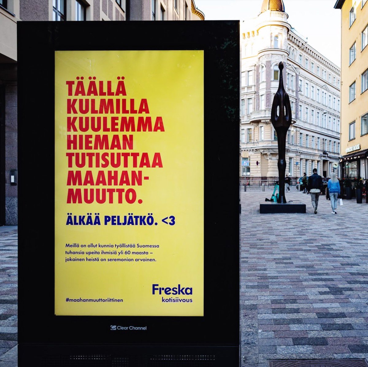 Vastustus johtuu usein tuntemattoman pelosta. Me puhdistamme koteja ja ilmaa tuoden ihmisiä yhteen. Yli 500 000 kotisiivouksen jälkeen suomalaiset asiakkaat ovat arvioineet nämä kulttuurien kohtaamiset 4,9/5. freska.fi/maahanmuuttori… 👈
#maahanmuuttoriittinen #maahanmuutto