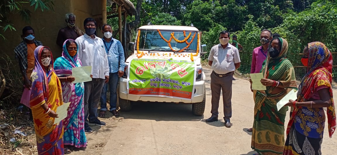 Revenue administration at door step with its Rajaswa Ratha in different villages of Bhadrak tahasil.