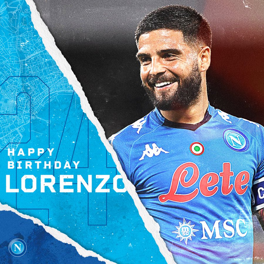  | Happy birthday, Lorenzo Insigne The Napoli captain turns 3  0  today!  