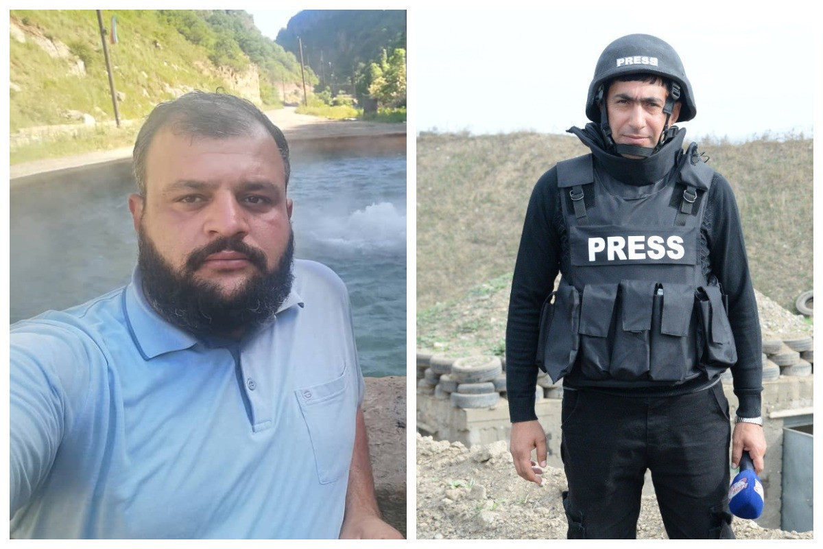 Two Azerbaijani journalists - Siraj Abishov and Maharram Ibrahimov stepped on mine and died in liberated #Kalbajar. Unfortunately, 3 more journalists injured while this incident.#RIP 😔🇦🇿