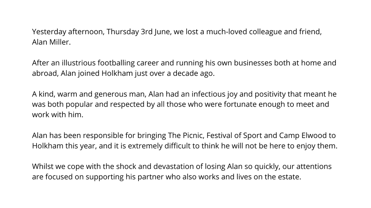 Holkham tweet media