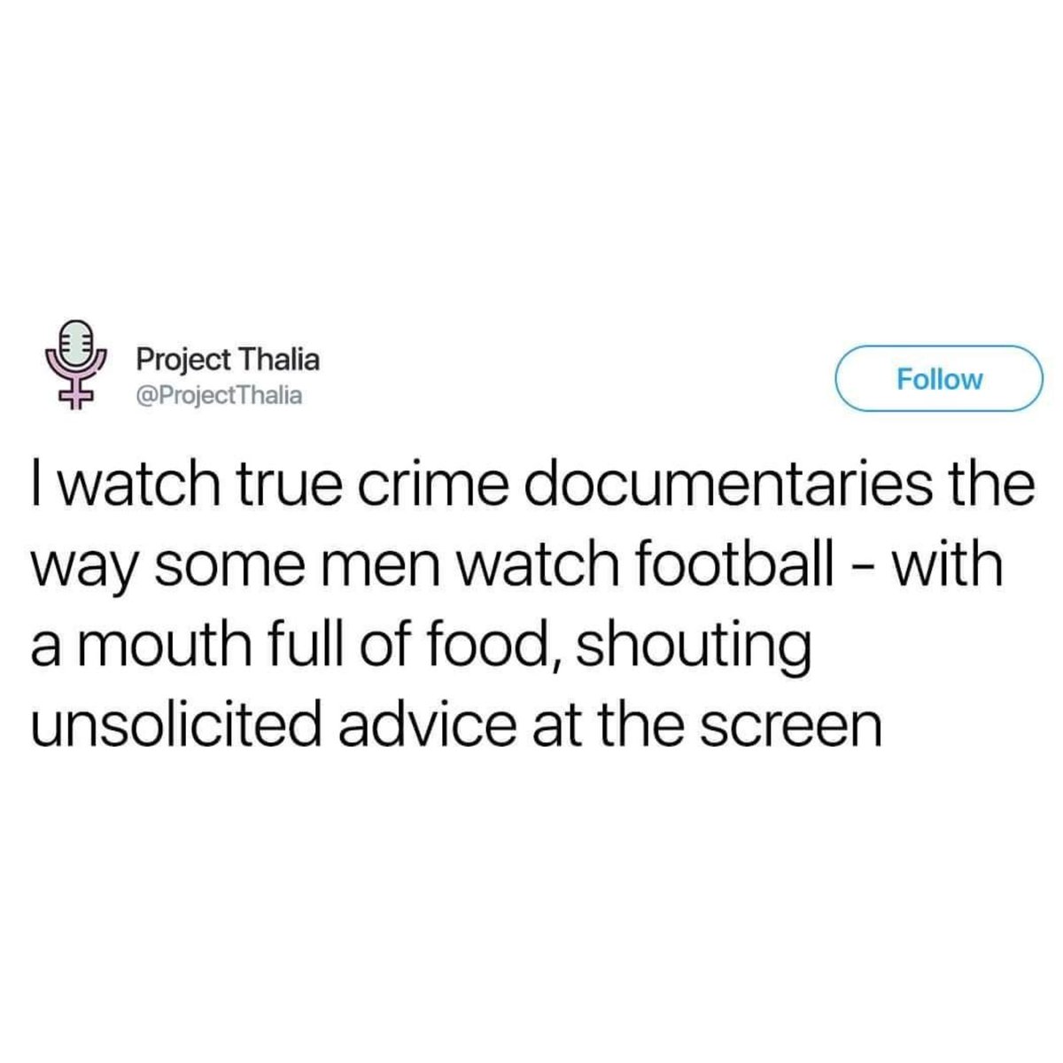 ALTCalledMurder's tweet photo. Who can relate? 🙋🏼‍♀️🙋🏻‍♀️
Also, make sure to tune in on Monday for a special episode!! 

#truecrime #truecrimepodcast #truecrimecommunity #truecrimememes #truecrimejunkie #football https://t.co/liexZXeYhk